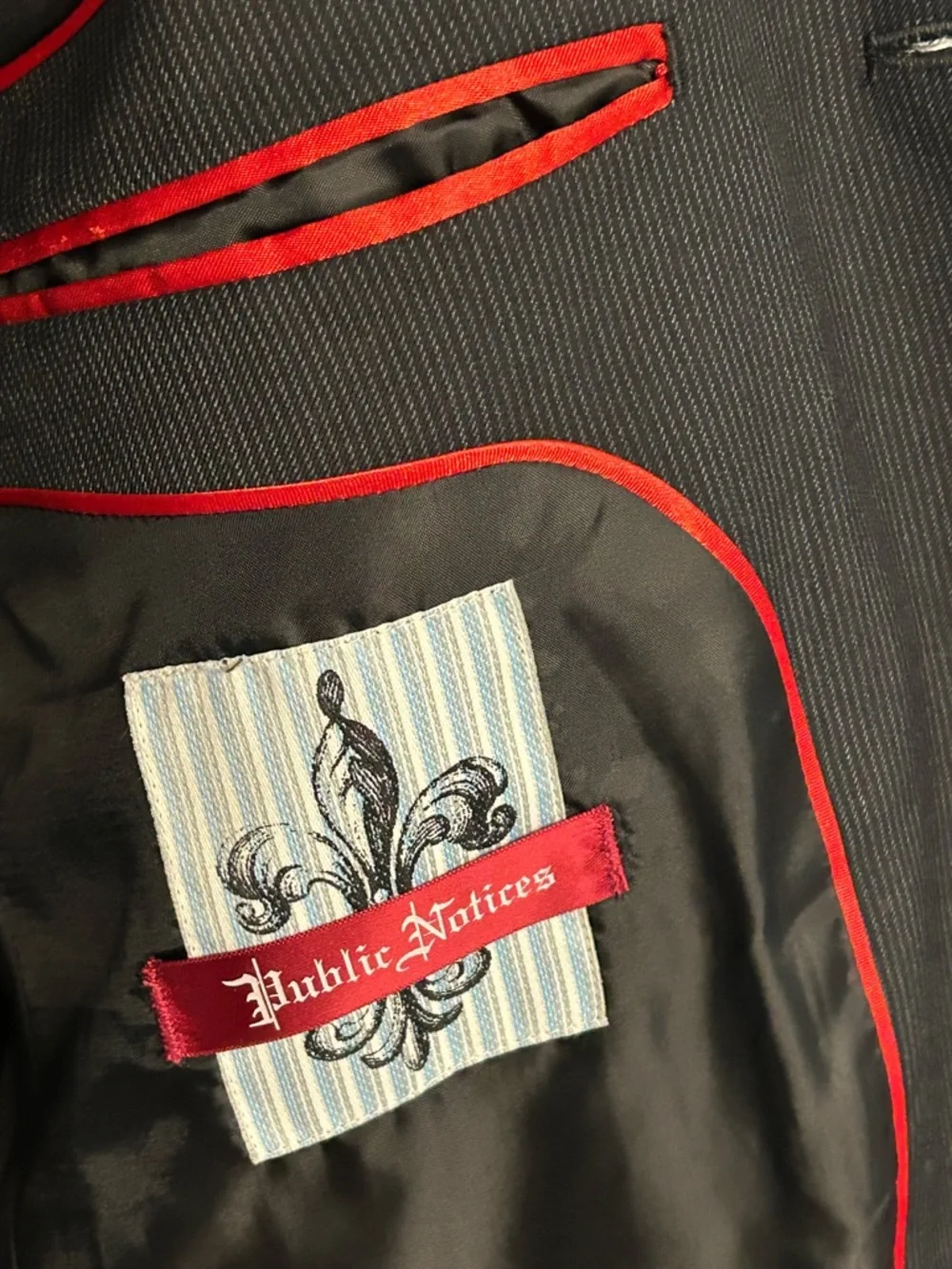 Classic Dark Gray Men's Three-Button Suit Jacket